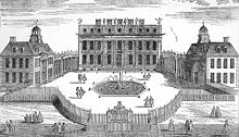 Buckingham Palace before its extension