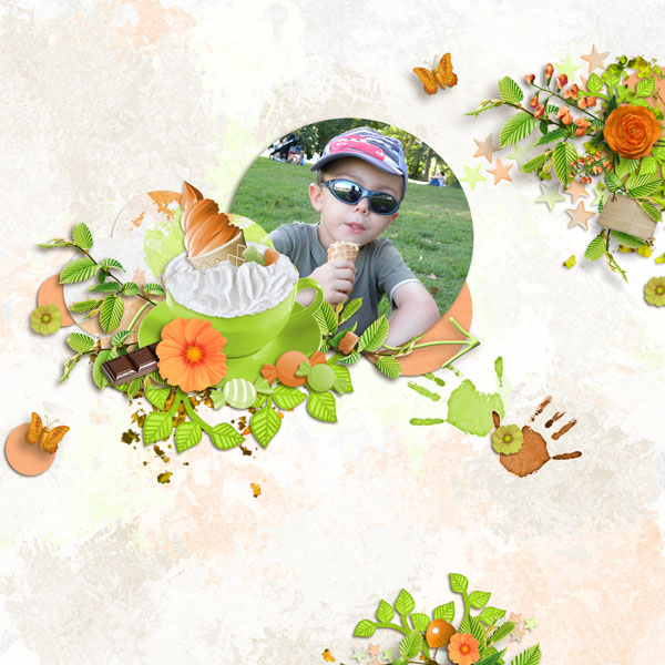 kit romantic treasure simplette page niconat