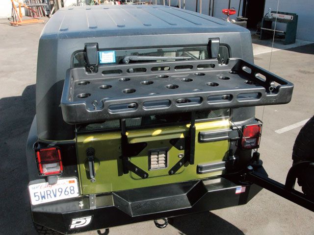 Jeep rear cargo rack #4