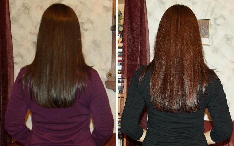 Краска для волос кастинг цвет шоколад до и после