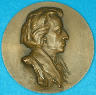 CHOPIN Polish Composer virtuoso pianist Large bronze medal OFFICIAL 