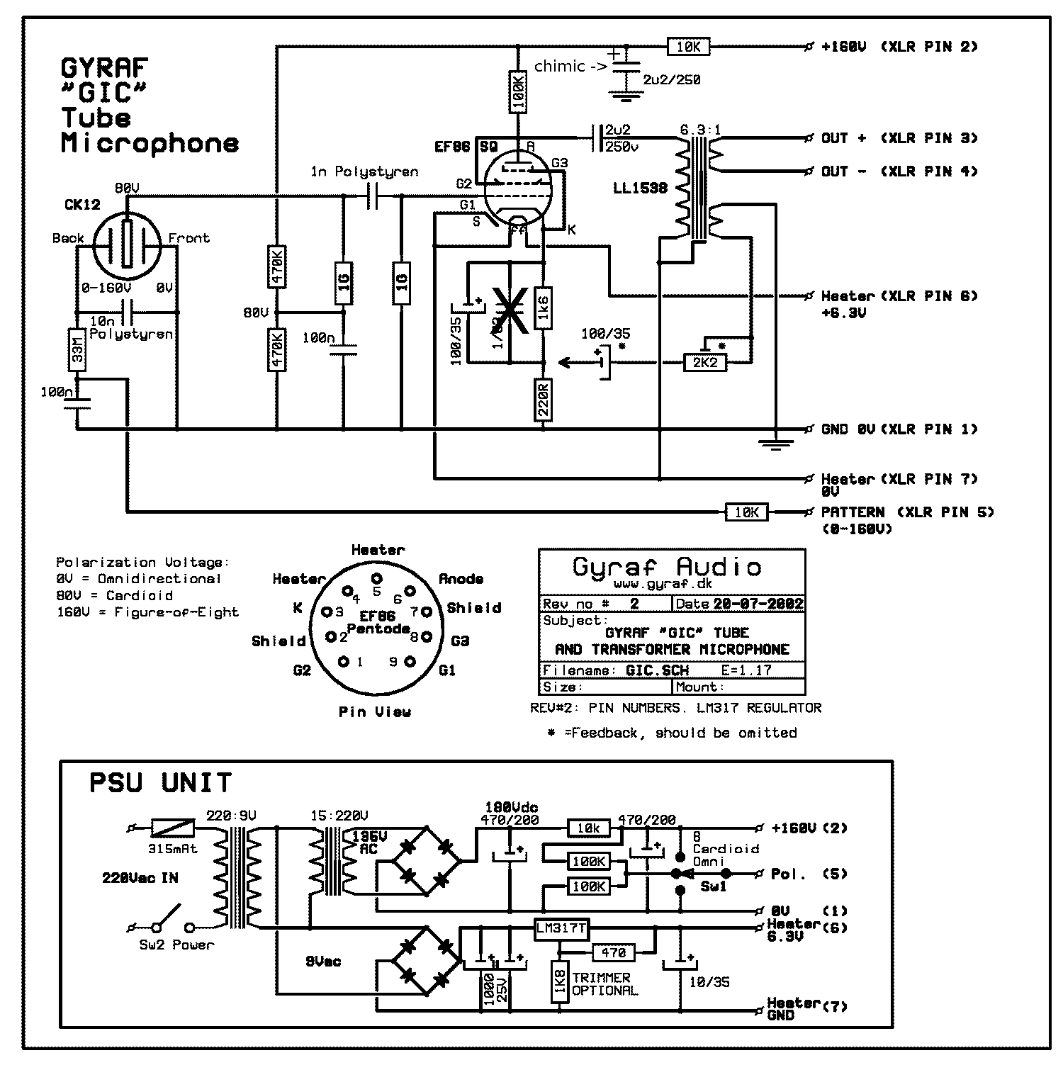 [Résolu] Projet Micro Neumann U47 Fet i Clone DIY ... neuman u47 wiring diagram 